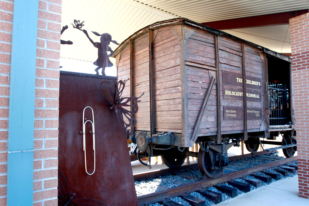 Staff File Photo / The train car at the holocaust museum and home of the "paper clip project" is located at Whitwell Middle School.