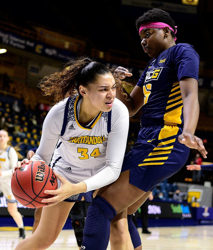 UTC vs. UNC Greensboro women's basketball on Feb. 19, 2021 ...