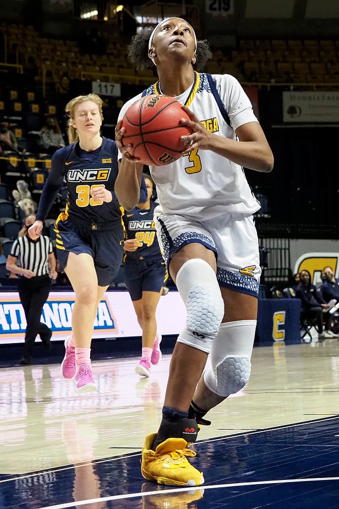 UTC vs. UNC Greensboro women's basketball on Feb. 21, 2021