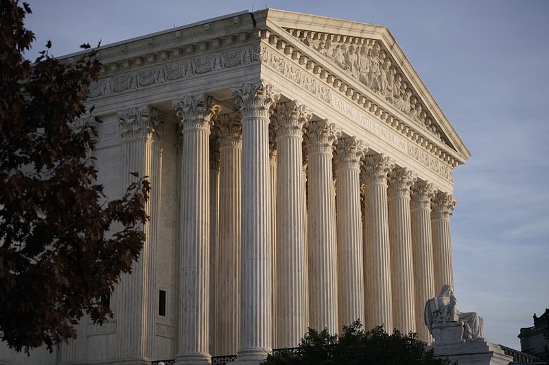 This Nov. 5, 2020, file photo, shows the Supreme Court in Washington. (AP Photo/J. Scott Applewhite, File)