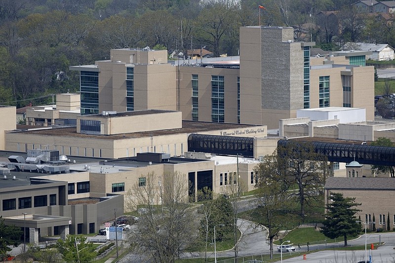 Staff photo by C.B. Schmelter / CHI Memorial is seen from Missionary Ridge on Friday, March 27, 2020 in Chattanooga, Tenn.
