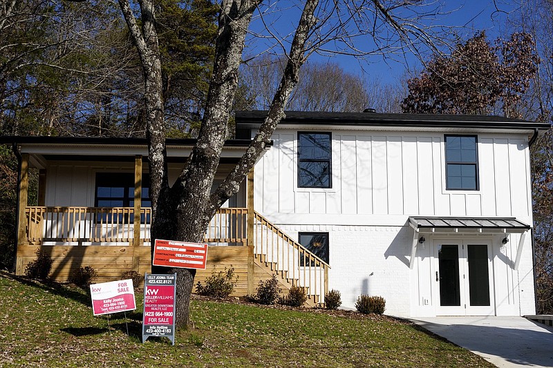 Staff photo by C.B. Schmelter / A Mixon Street home is seen for sale on Wednesday, Jan. 13, 2021 in Chattanooga, Tenn.