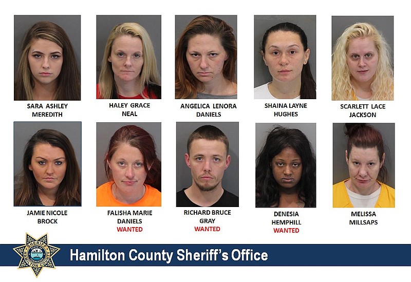 Mug shots provided by the Hamilton County Sheriff's Office.