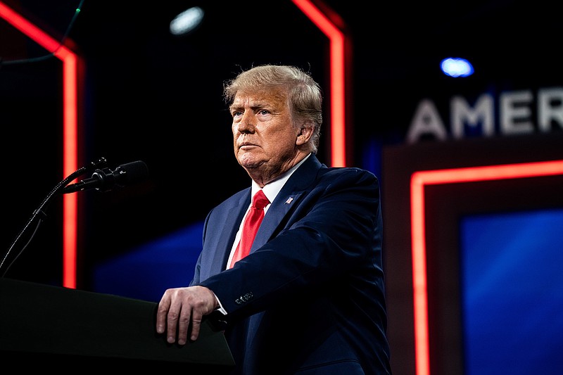 Photo by Erin Schaff of The New York Times / Former President Donald Trump speaks at the Conservative Political Action Conference (CPAC) in Orlando, Fla., on Sunday, Feb. 28, 2021.