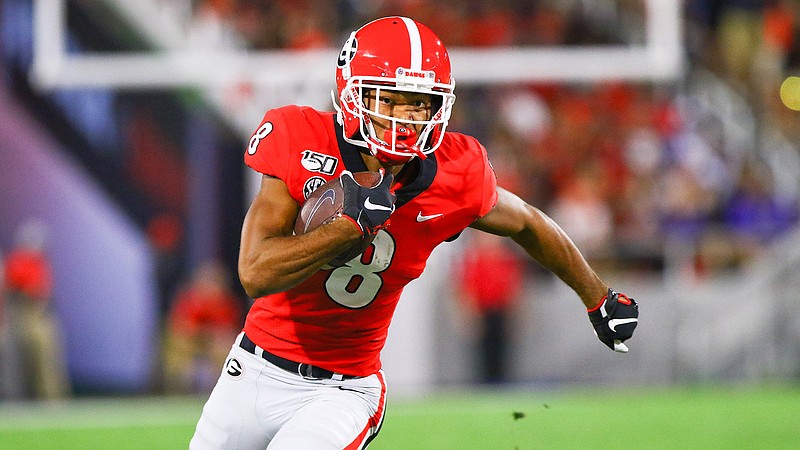 University of Georgia photo / Georgia redshirt sophomore Dominick Blaylock, who has suffered two left ACL tears since arriving in Athens, will be one of two notable Bulldogs receivers sidelined this spring.