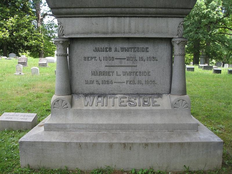 Contributed Photo By Linda Moss Mines / The Whiteside Family monument at Forest Hills Cemetery.