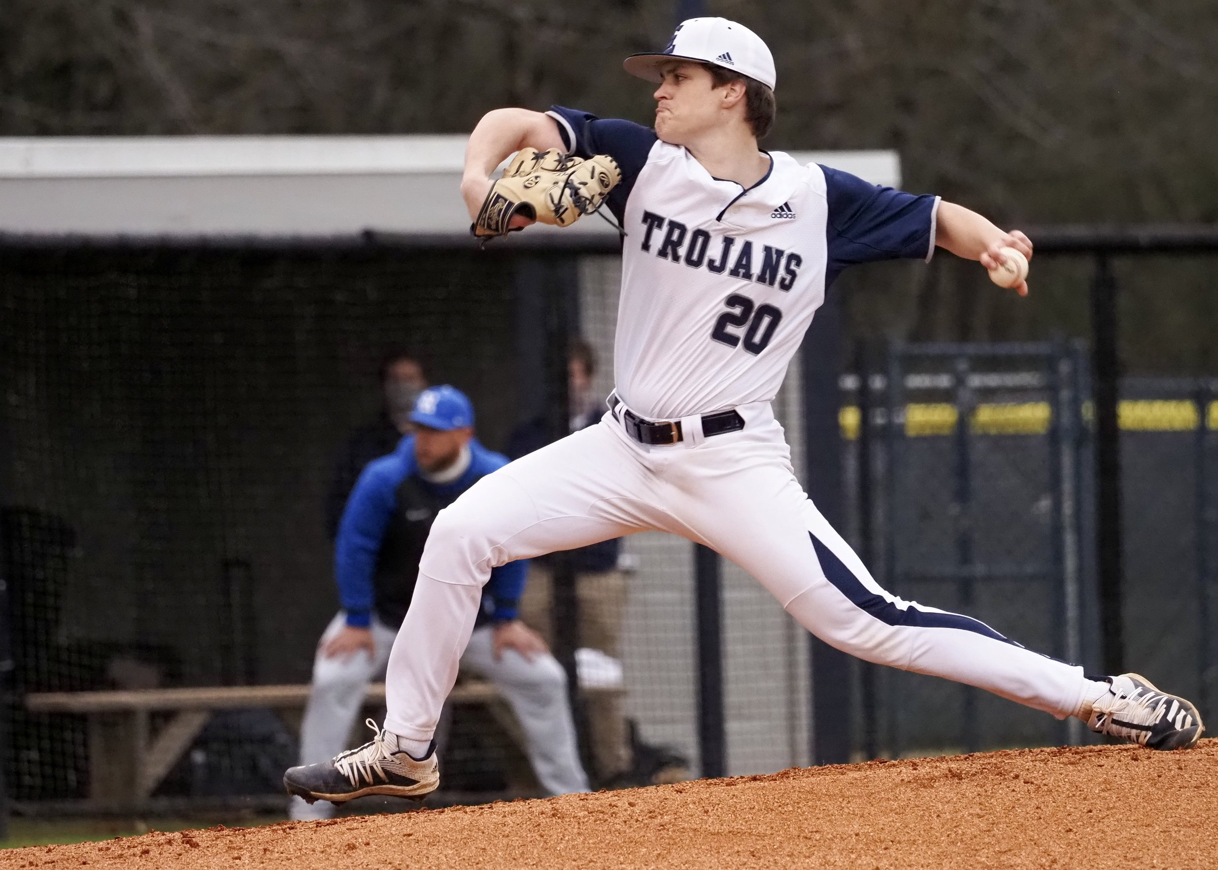 Staff photo by C.B. Schmelter / Gordon Lee's Riley King pitches against Ringgold at Gordon Lee High School's Claud Hendrix Field on Friday, March 5, 2021 in Chickamauga, Ga.