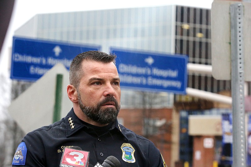 Staff Photo By Erin O. Smith / Chattanooga Police Chief David Roddy addresses the details of a shooting that occurred in 2019.