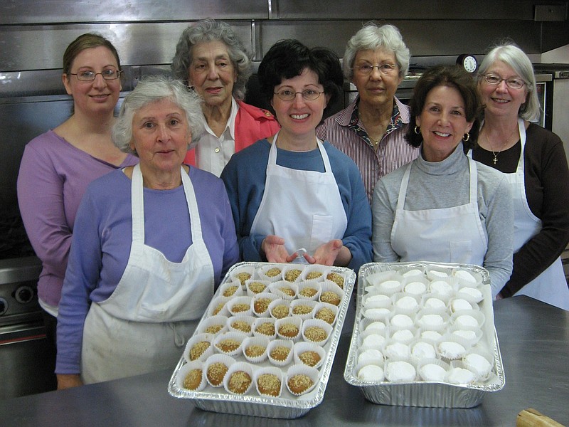 Members of Annunciation Greek Orthodox Church are hosting the Greek Pasty Sale on Nov. 13. Front from left are Voula Xoinis, Thea Ballas and Karen Ramsey. Back from left are Nicole Berros, Anastasia Gulas, Ann Fox and Sue Berros thumbnail
