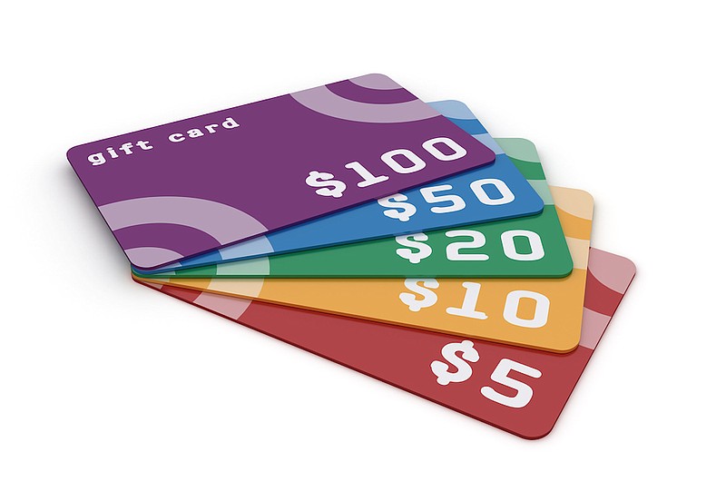 Gift cards of different value. / Photos credit: Getty Images/iStock/apcuk