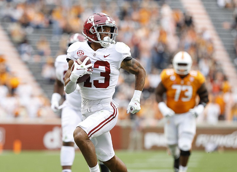 Crimson Tide photos / Alabama sophomore defensive back Malachi Moore, who had a fumble return for a touchdown in last season's 48-17 win at Tennessee, is expected to miss most or all of the Crimson Tide's spring practice.