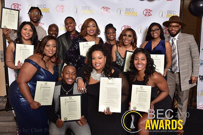 Contributed photography by Chatt Pix / Members of the Chattanooga Business Elite board at the 2021 Black Excellence Awards.