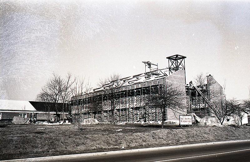 A new sanctuary for the Trinity-Woodmore Methodist Church goes up in this 1965 Chattanooga News-Free Press photo. Photo contributed by ChattanoogaHistory.com.