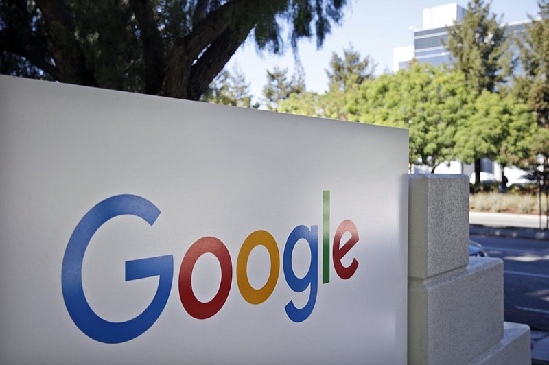 FILE - In this Oct. 20, 2015 file photo is signage outside Google headquarters in Mountain View, Calif. (AP Photo/Marcio Jose Sanchez, File)


