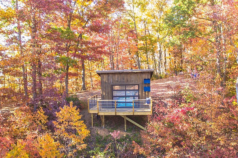 Photo courtesy of Airbnb / This cabin is truly an escape to the wilderness, yet less than half an hour from all that Asheville has to offer.