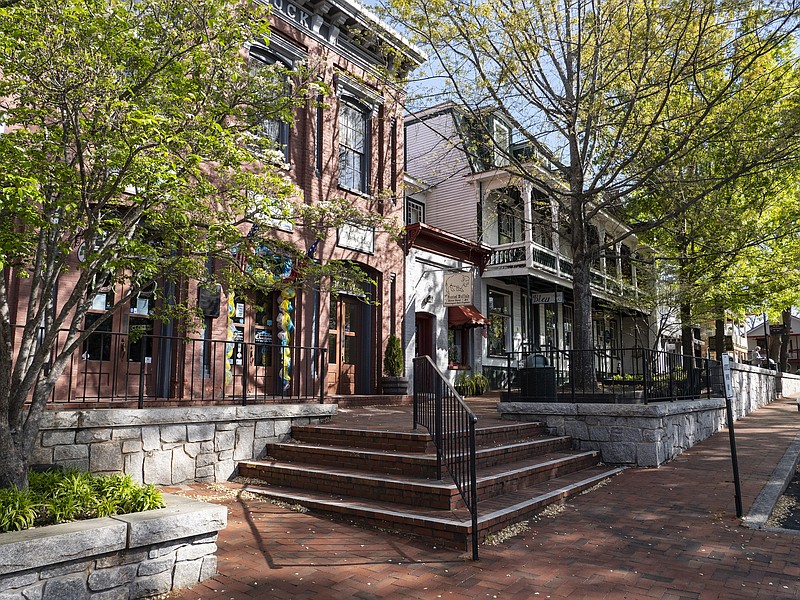 Photo courtesy of Discover Dahlonega / Dahlonega, Georgia's Downtown District is listed on the National Register and offers a centralized spot for exploring the charming town.