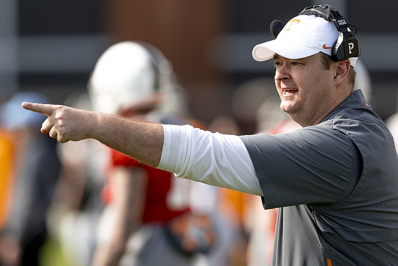 Tennessee Athletics photo by Andrew Ferguson / Josh Heupel has yet to reel in his first 2022 commitment since becoming Tennessee's football coach in late January.