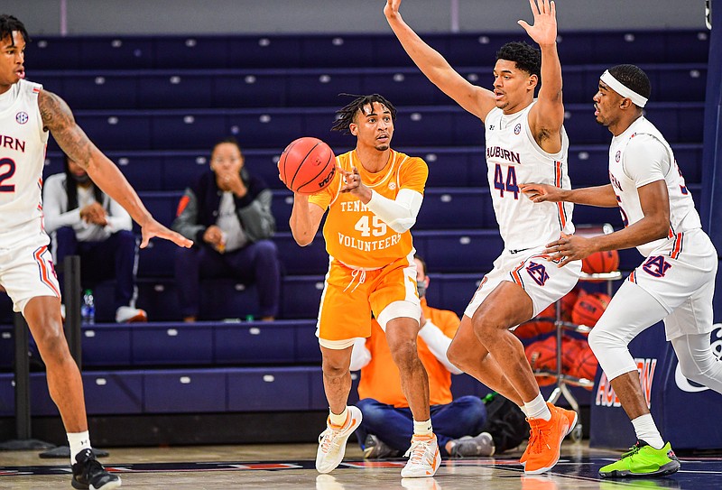 Auburn Athletics photo by Shanna Lockwood / Tennessee guard Keon Johnson, an SEC All-Freshman selection this past season, announced Wednesday that he was entering the NBA draft. Johnson has been projected as a top-10 pick.