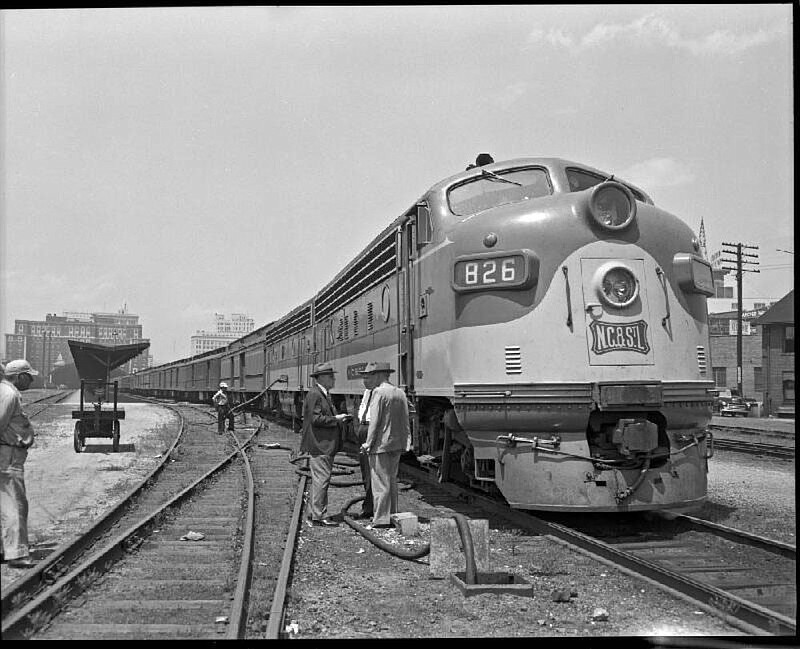 This photo of the Dixie Flyer passenger train in Chattanooga was taken in 1953 and is part of the EPB collection of images at ChattanoogaHistory.com. Contributed photo from EPB.
