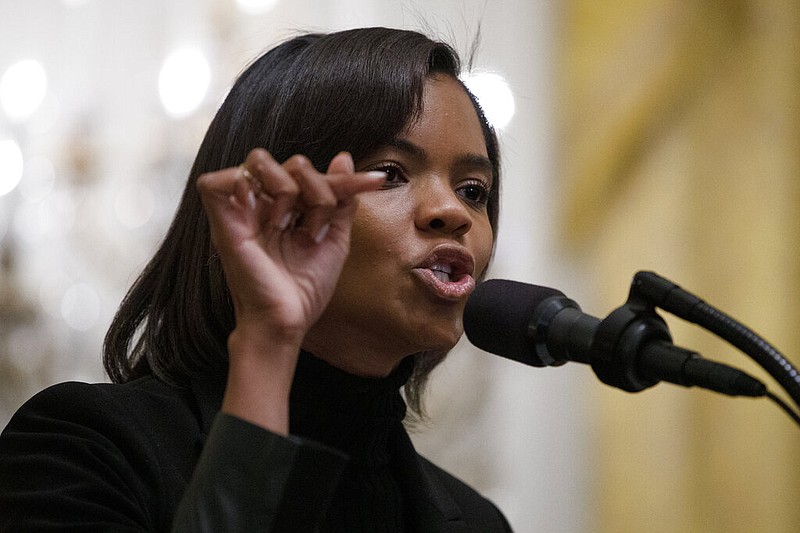 Associated Press File Photo / Candace Owens, one of the co-founders of the Blexit Foundation, will speak at a private event in Chattanooga Saturday, though some activists are criticizing her appearance.
