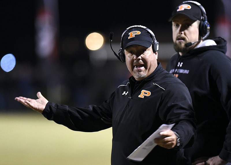 Staff file photo by Robin Rudd / Former South Pittsburgh football head coach Vic Grider is now the assistant head coach at Coahulla Creek in Whitfield County, Ga.