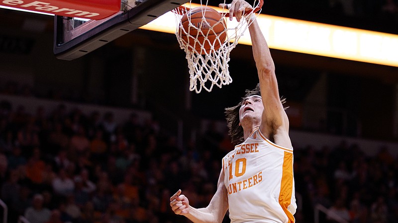 Tennessee Athletics photo by Kelly Gerdin / Tennessee forward John Fulkerson had no plans to use the NCAA's extra year of eligibility, but the concussion and facial fracture that he sustained last month at the Southeastern Conference tournament in Nashville changed that.