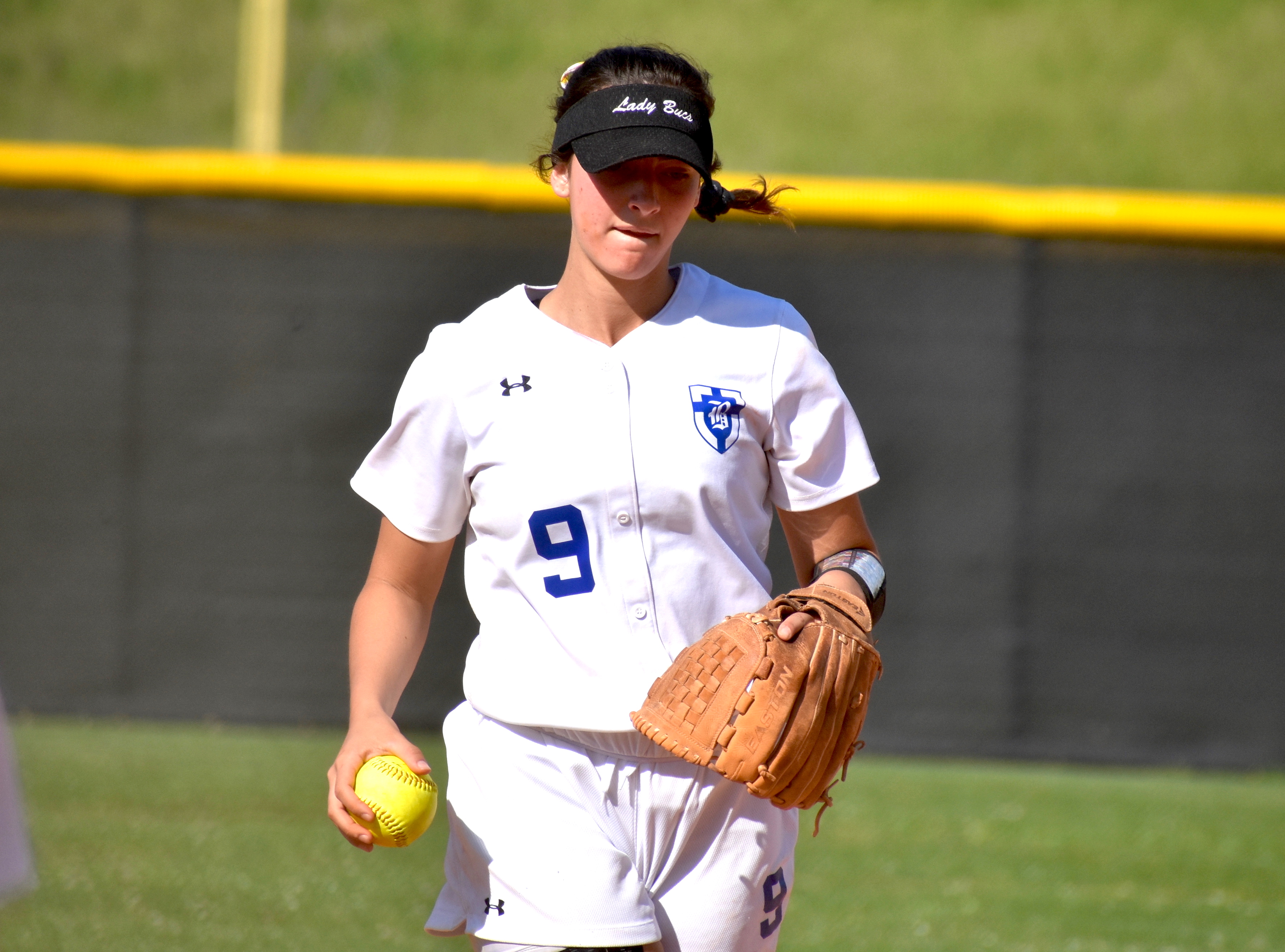 Staff photo by Patrick MacCoon / Boyd Buchanan senior Presley Williamson is signed to play college softball for UTC next season. Williamson has hit six home runs this season in 21 at-bats.