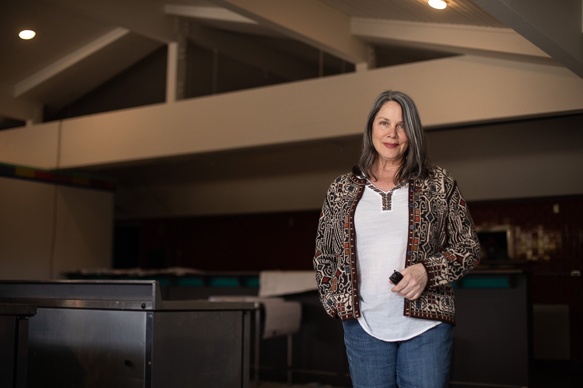 Staff photo by Troy Stolt / Mojo Burrito owner Eve Williams stands for a portrait at 3512 Dayton Blvd., a location that has not opened for business yet, on Wednesday, April 21, 2021 in Chattanooga, Tenn. Williams said she is unsure when the Dayton Blvd. franchise will open its doors, adding that a lot will depend on finding employees to work there.