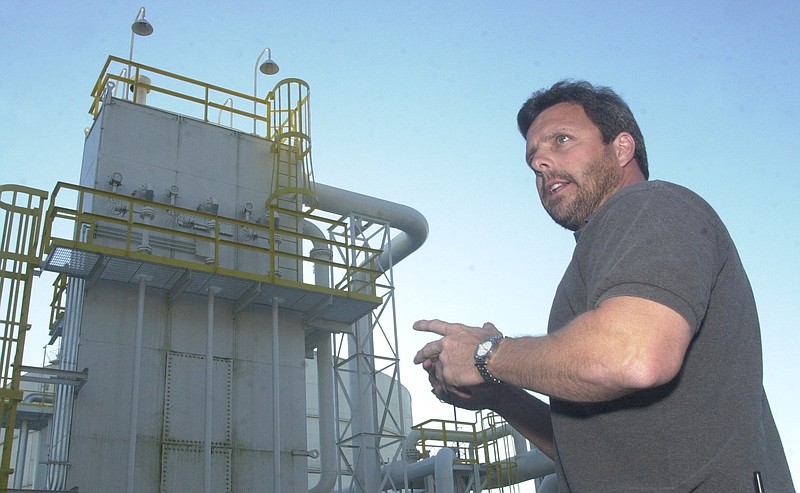 Staff file photo / Chris Young, plant superintendent of the Chattanooga LNG Plant, gives a tour of the facility. The plant's liquified natural gas helps Chattanooga Gas Co. meet heavy winter demand.