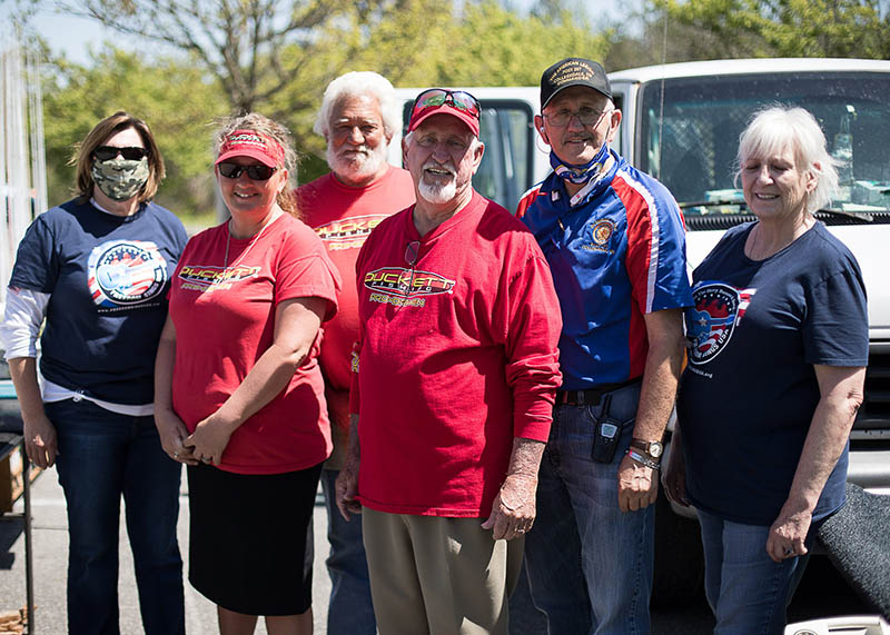 Staff photo by Troy Stolt / Sheila VanDyke, Tina Franks, Roy Parker, Richard Morris, Dennis Smith and Margie Newby