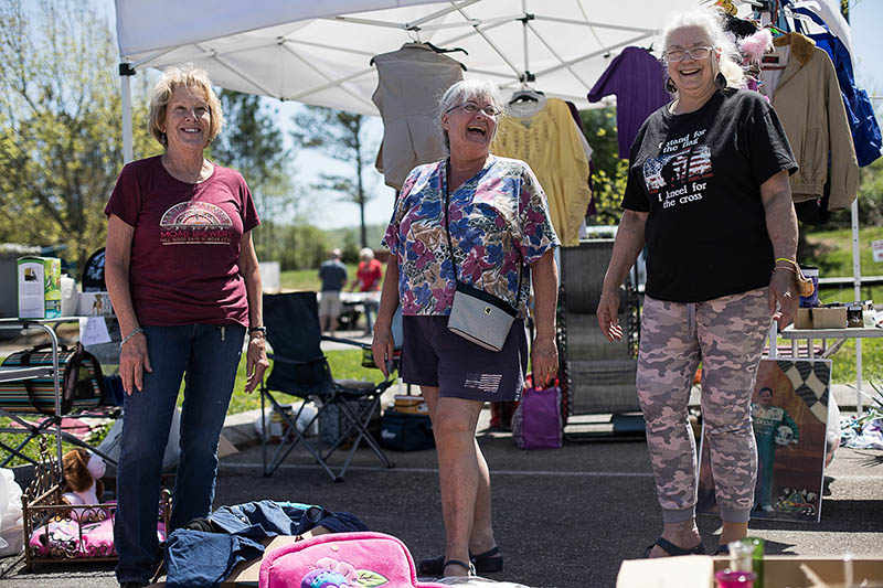 Staff photo by Troy Stolt / Nancy Rogers, Karen Sebring and Cynthia Gill