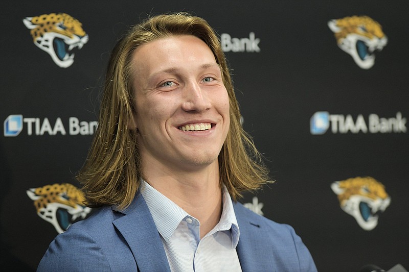 Clemson quarterback Trevor Lawrence was selected No. 1 overall in the 2021 NFL Draft by the Jacksonville Jaguars. / Photo by TNS