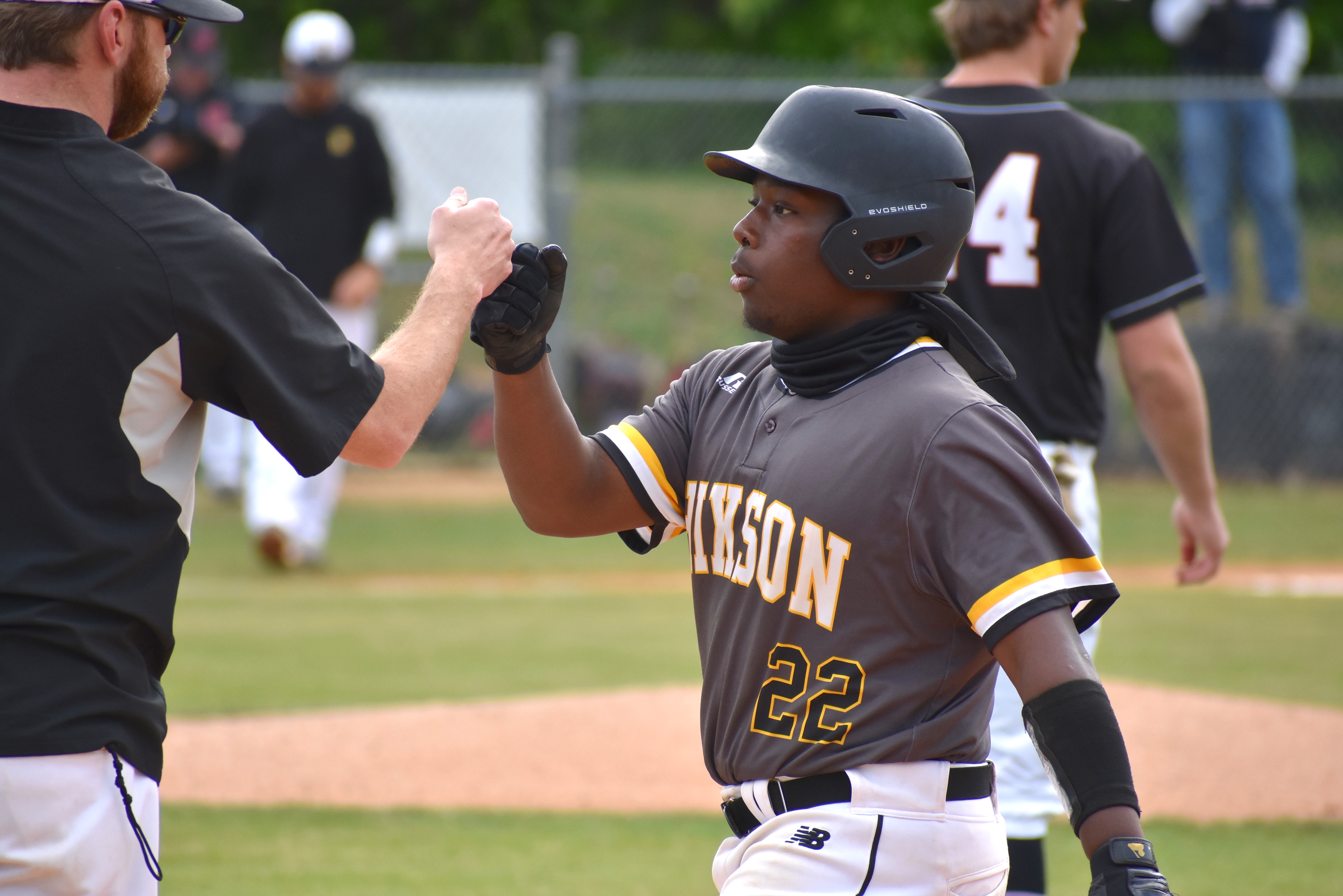 Staff photo by Patrick MacCoon / Hixson senior Brad Dossett homered in the first of two games Wednesday against Signal Mountain and helped the Wildcats win the District 6-AA title.