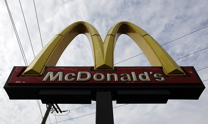 File photo, a McDonald's restaurant sign is seen at a McDonald's restaurant in Chicago. (AP Photo/Nam Y. Huh, File)