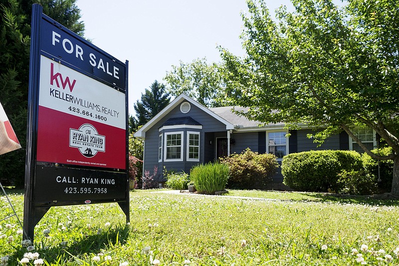 Staff photo by C.B. Schmelter / A home is seen for sale in the Hamilton on Hunter neighborhood on Friday, May 14, 2021 in Ooltewah, Tenn.