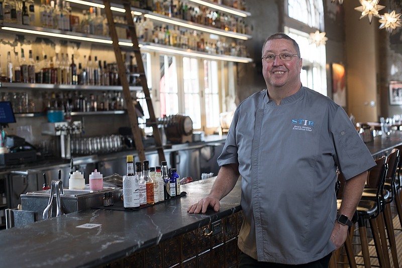 Staff photo by Troy Stolt / Bruce Mosley, executive chef at Stir, says he's hopeful group events can return soon to the Chattanooga Choo Choo complex.
