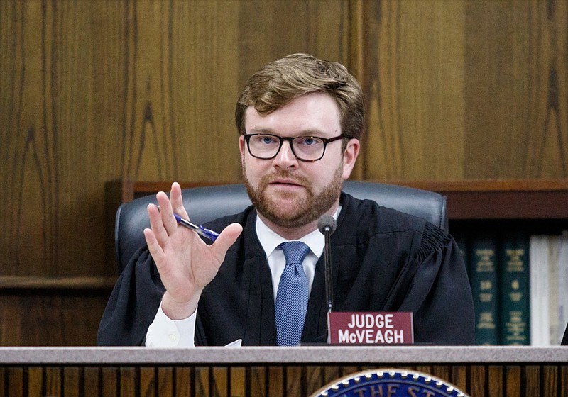 Staff File Photo / General Sessions Court Judge Alex McVeagh has helped begin a new pilot program in which individuals with medical debt with Erlanger Health System can attempt settle their cases with online dispute resolution.