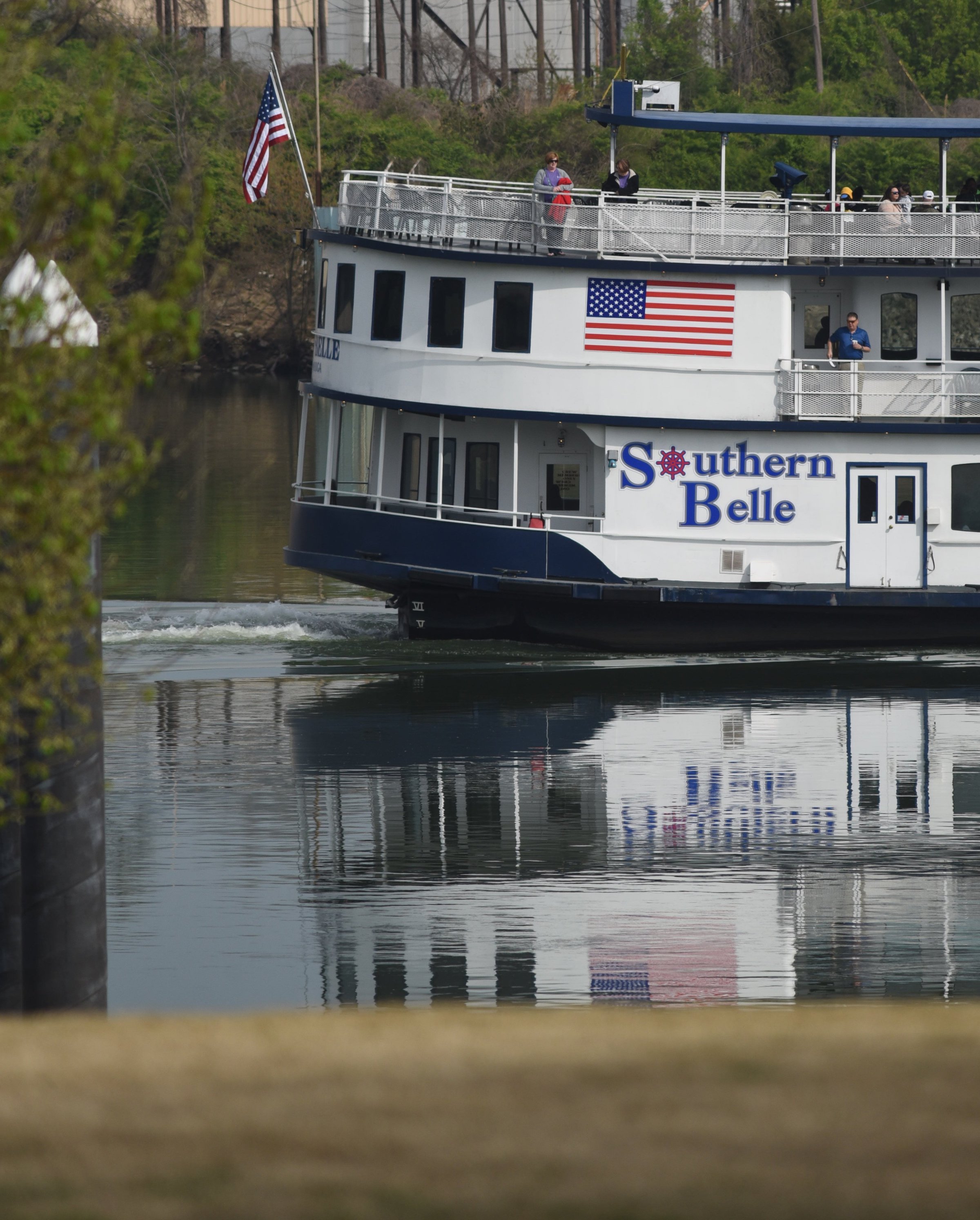 Patrons enjoy a morning cruise aboard the Southern Belle as the Tennessee River gets back to normal flow levels / Staff photo by Tim Barber