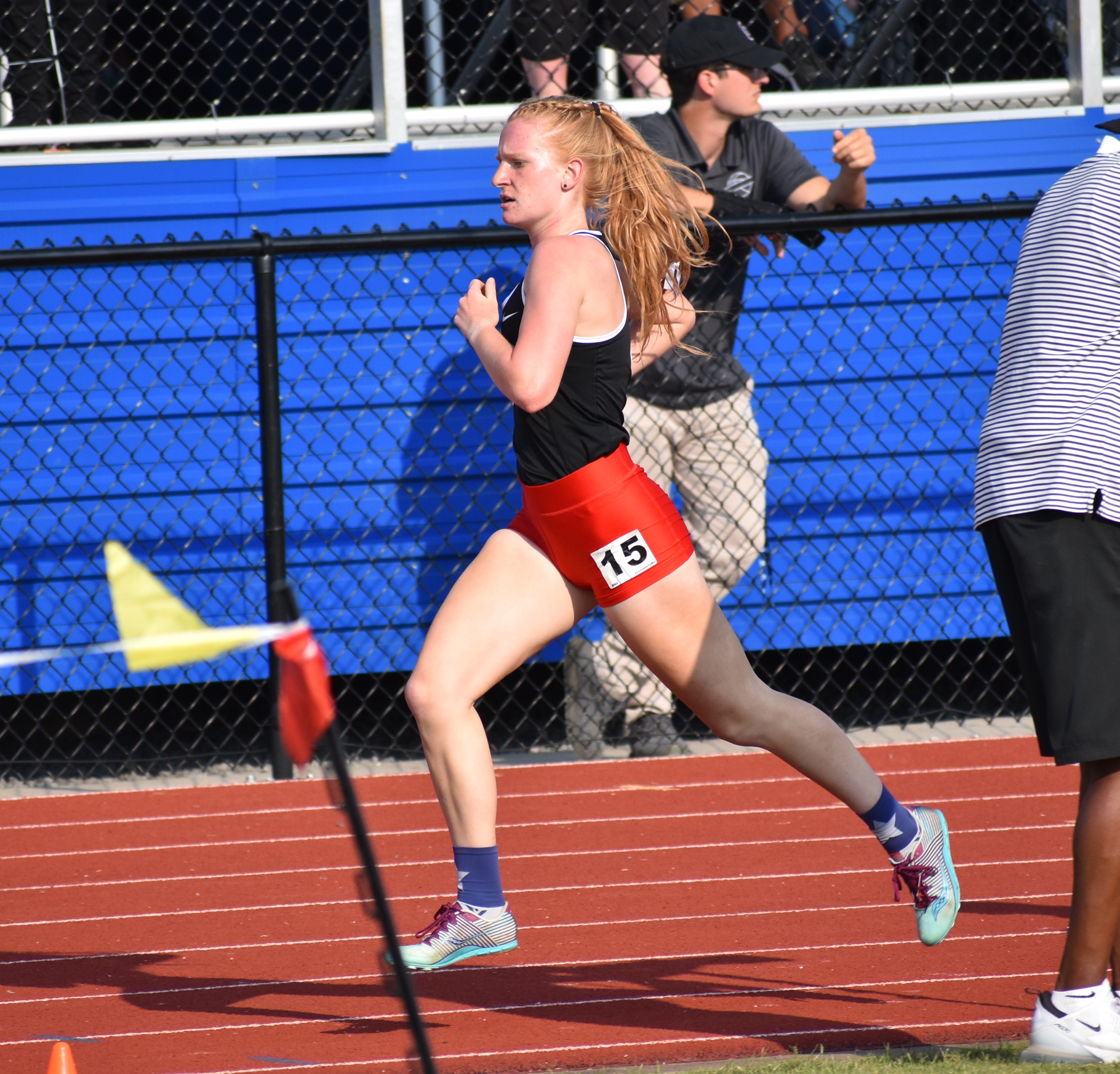 Staff photo by Patrick MacCoon / Signal Mountain senior Gracen Glover won the 3200 meter TSSAA state championship on Tuesday.