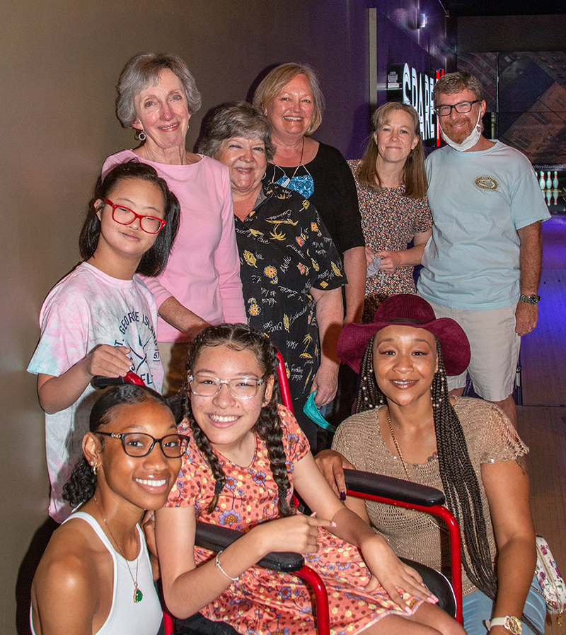 Photo by Angela Dillard / Clockwise from front left, Labreuna Merity, Rose Fehr, Molly Littleton, Donna McConnico, Beverly McGregor, Krista & Chris Fehr, Brandy Madden and Carmyia Trejo