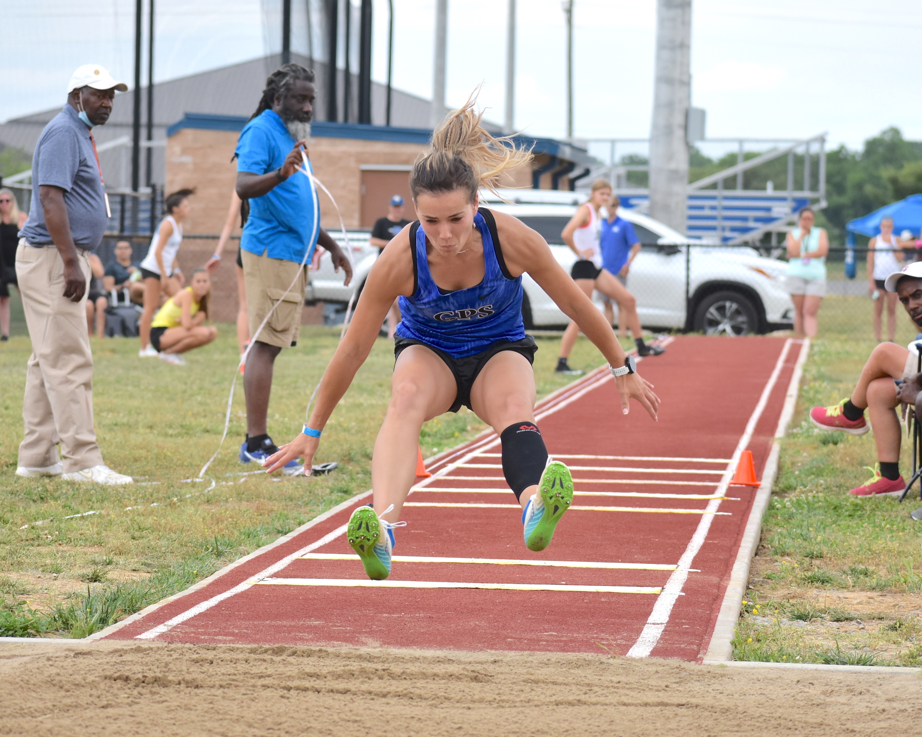 Staff photo by Patrick MacCoon / GPS senior Nicola Van der merwe won the triple jump at the TSSAA Division II-AA state meet Wednesday in Murfreesboro.