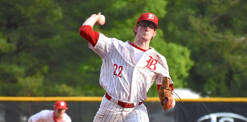 Staff photo by Patrick MacCoon / Baylor senior Jay Dill delivers a pitch against McCallie. Dill is signed to play college baseball for Missouri.