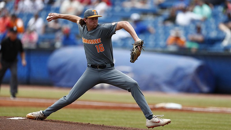Tennessee Athletics photo / Former Cleveland High School standout Camden Sewell pitched six scoreless innings Saturday afternoon to lead Tennessee past Florida 4-0 in an SEC tournament semifinal.