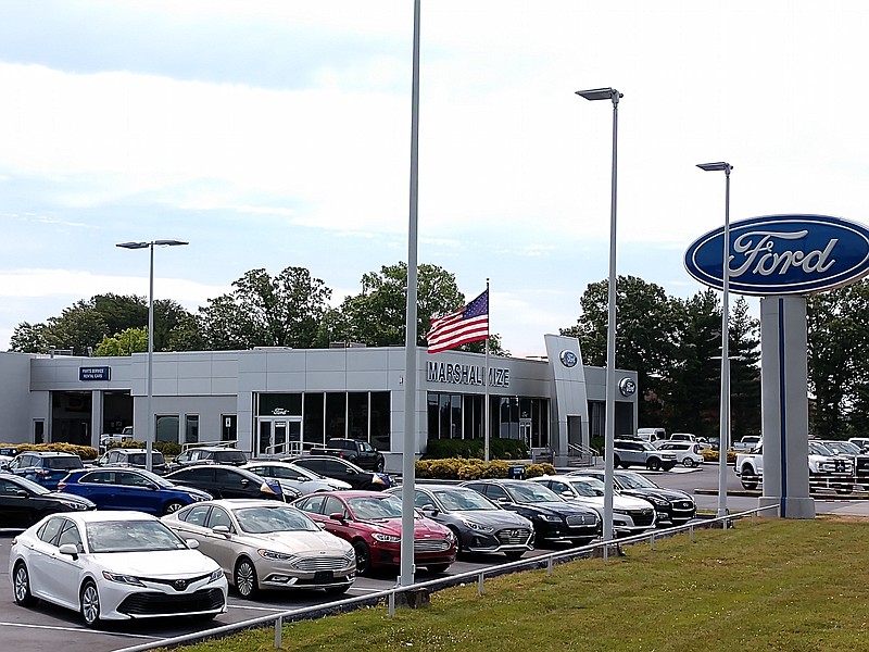 Staff photo by Mike Pare / Marshal Mize Ford on Highway 153 in Chattanooga says shortages of new autos has affected used vehicle sales and prices.