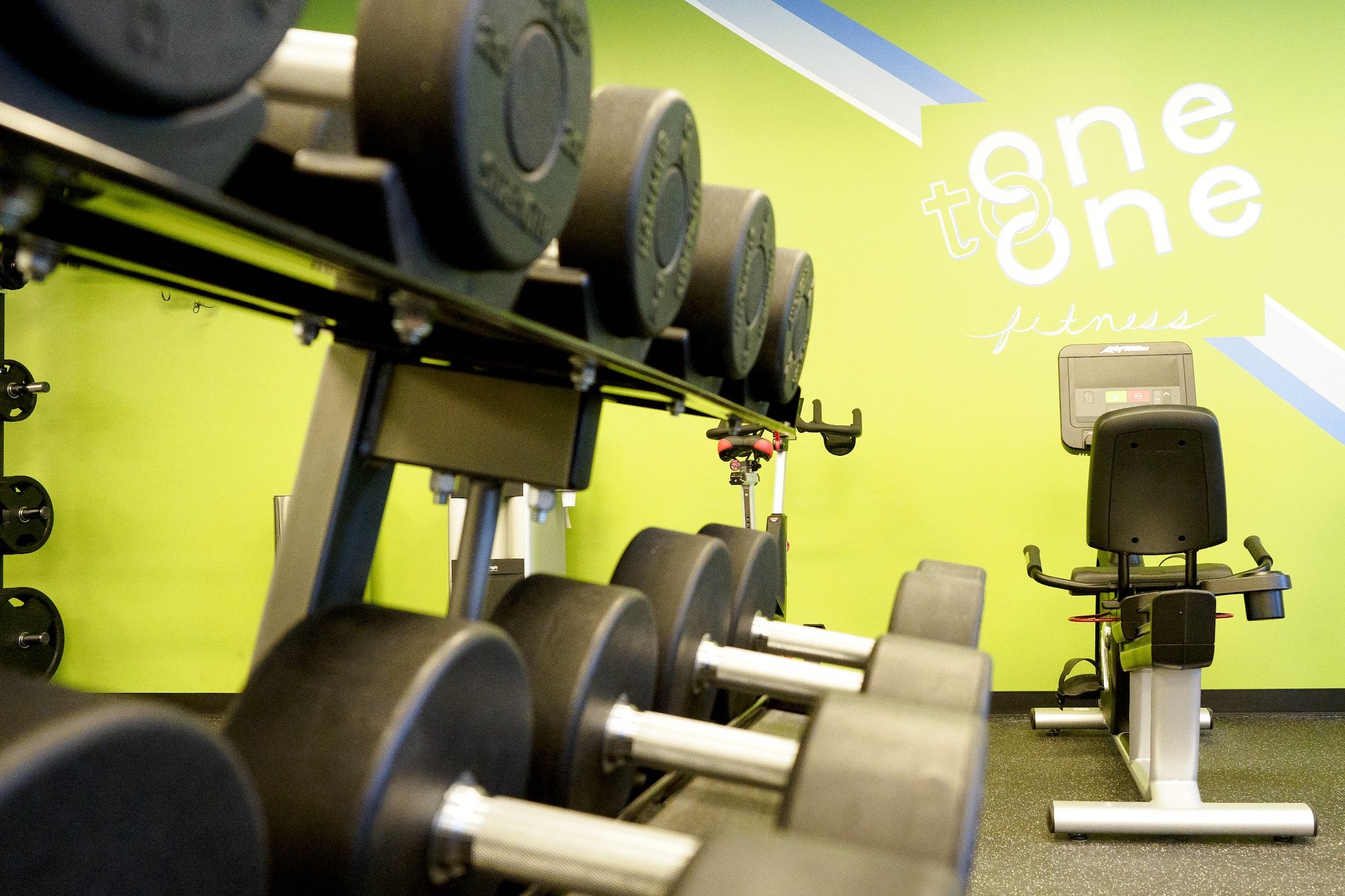 Staff photo by C.B. Schmelter / Exercise equipment is seen at One to One Health on Thursday, May 27, 2021 in Chattanooga, Tenn.