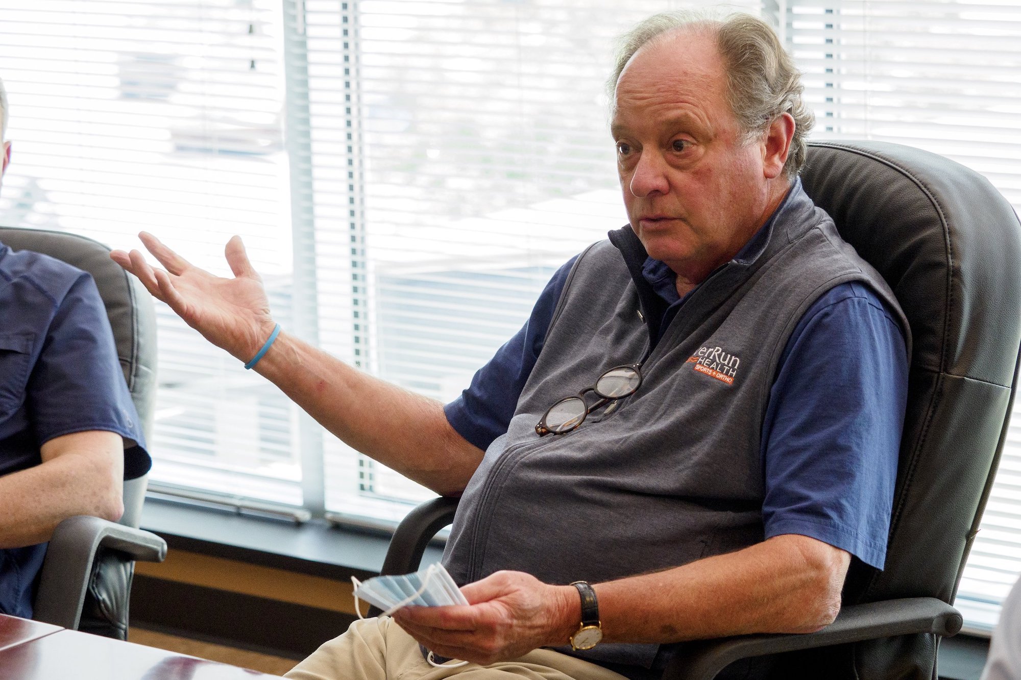 Staff photo by C.B. Schmelter / Dr. Bill Moore Smith talks to the Times Free Press at One to One Health on Thursday, May 27, 2021 in Chattanooga, Tenn.