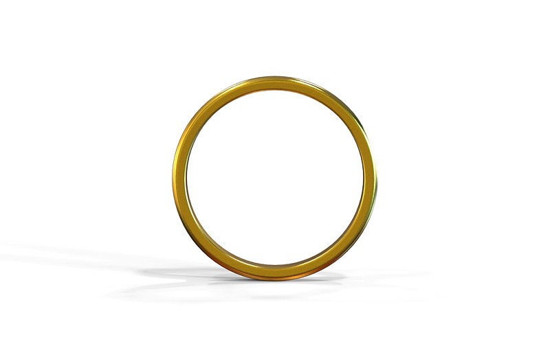 Wedding Ring, Ring - Jewellery, Single Object, Gold, Jewellery ring tile wedding ring tile / Getty Images
