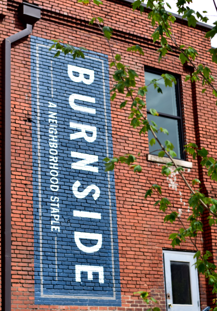 Staff Photo by Robin Rudd / Partners Dede and Towson Engsberg, of SEI Ventures of Tennessee, LLC have teamed with Nathan and Doug Kirkman of DNK Development, LLC to renovate the former Acme Box Company as the Burnside. The Burnside, located at 2100 Rossville Avenue will feature apartments, a restaurant, offices, and retail spaces.