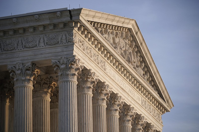 FILE - In this Nov. 5, 2020, file photo the Supreme Court is seen in Washington. (AP Photo/J. Scott Applewhite, File)