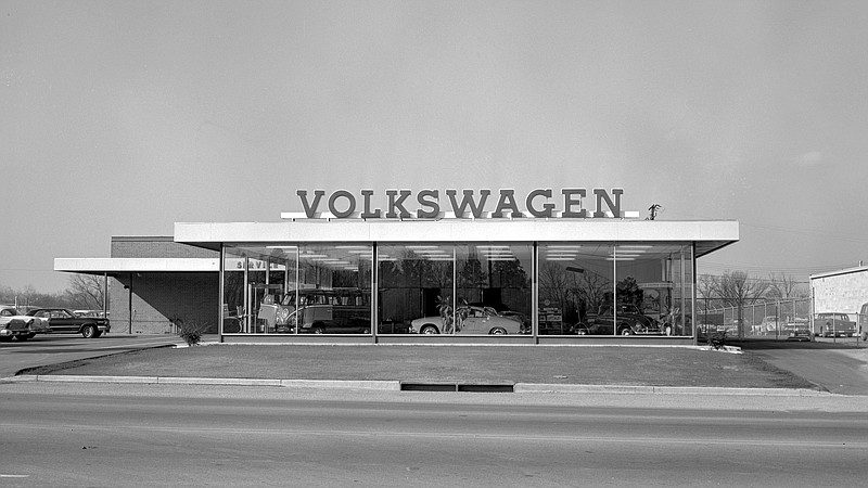 This 1965 EPB photo features the Southland Volkswagen dealership on Brainerd Road, which had relocated from South Broad Street. Contributed photo from EPB courtesy of ChattanoogaHistory.com.